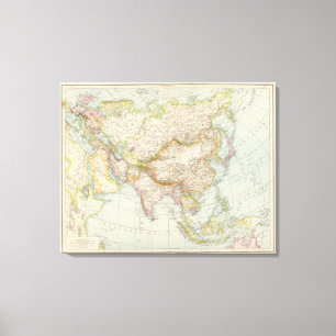 Toile Asien - carte de l'Asie