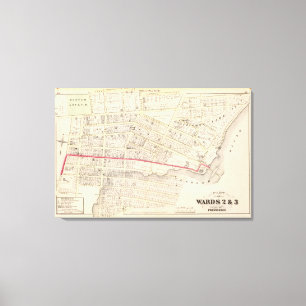 Toile Asile de Dexter et carte centrale d'atlas de pont