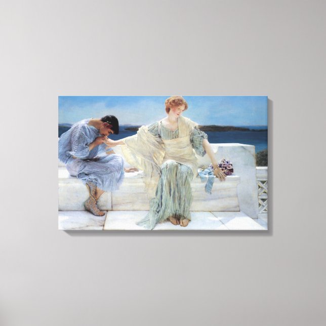 Toile Ask Me No More par Sir Lawrence Alma Tadema (Recto)