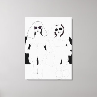 Toile 'Assis Autour'