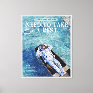 Toile Astronaut Chill'in Design Art