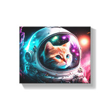 Astronaut de chat spatial drôle Kitty Galaxy Unive