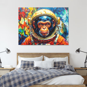 TOILE ASTRONAUTE CHIMPANZÉ RENTRE À LA MAISON-7