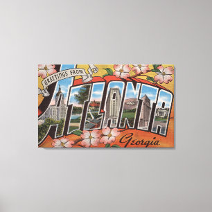 Toile Atlanta, la Géorgie - grandes scènes 3 de lettre