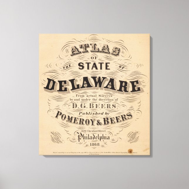 Toile Atlas du Delaware (Recto)