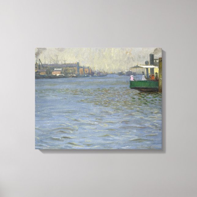 Toile Atmosphère du dimanche sur l'Elbe (Recto)