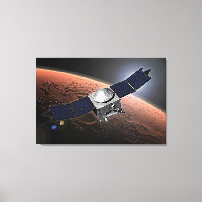 Toile Atmosphère Mars Et Mission D'Évolution Volatile. (Recto)