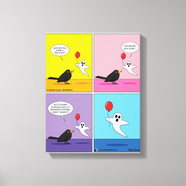 Toile Atteindre le but opposé Comic (Recto)