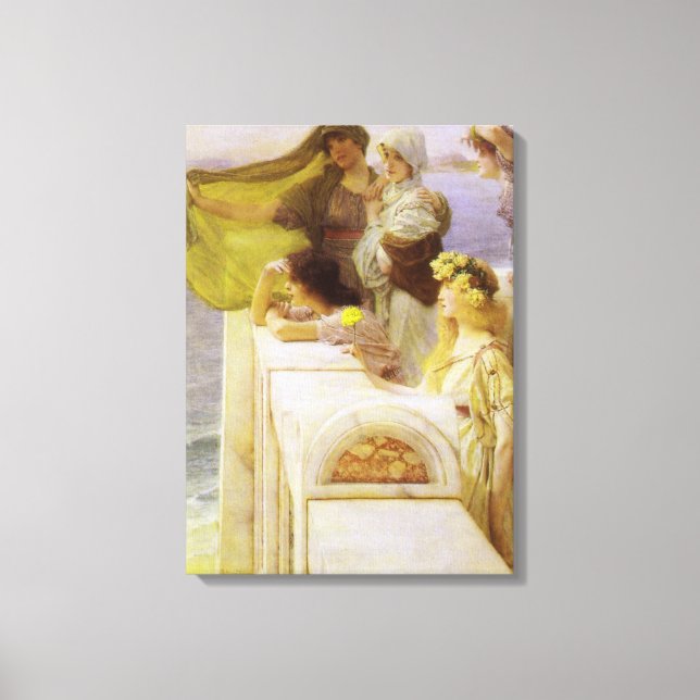 Toile Au Berceau d'Aphrodite par Sir Lawrence Alma Tadem (Recto)