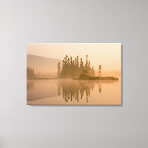 Toile Aube brumeuse sur East Inlet, Pittsburg, Nouveau