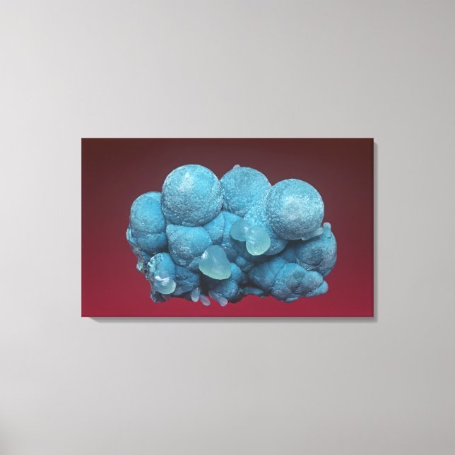 Toile Aurichalcite avec Smithsonite, comté de Soccorro,  (Recto)