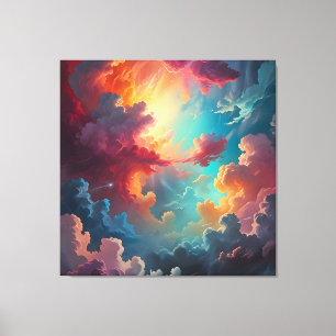 Toile Aurora dans les nuages