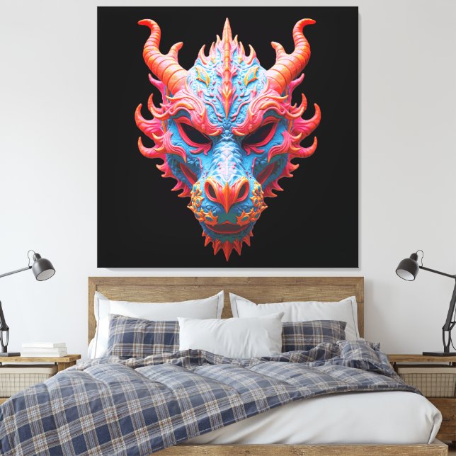 Toile Aurora Dragon Mask (Insitu(Chambre))