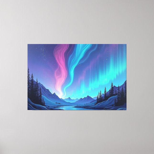 Toile Aurora Tide – Premium 60"x40" Fluid Art Canvas (Recto)