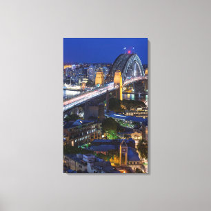 Toile Australie, Sydney, région des Rocks, port de Sydn