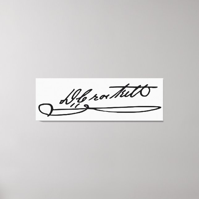 Toile Autographe signature de Davy Crockett (Recto)