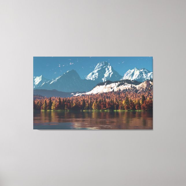 Toile Automne alpin (Recto)