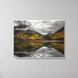 Toile Automne au lac beaver en marbre, le Colorado