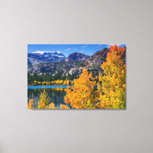 Toile Automne autour du lac June Lake, Californie