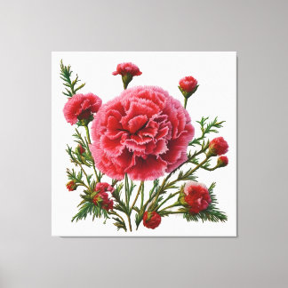 Toile Autonomisation par l'énergie carnation