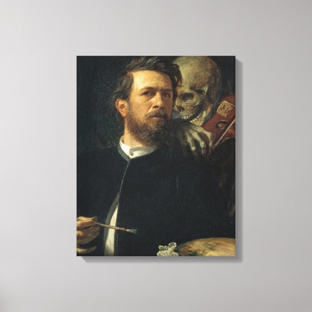Toile Autoportrait avec la mort violoniste (de Böcklin) (Recto)