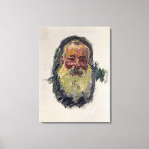 Toile Autoportrait de Claude Monet , 1917
