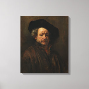 Toile Autoportrait de Rembrandt