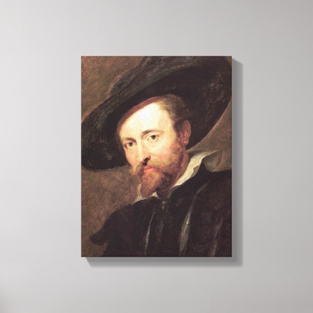 Toile Autoportrait Peter Paul Rubens peinture à l'huile (Recto)