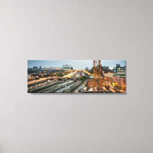 Toile Autoroutes convergentes de Chicago Panoramique
