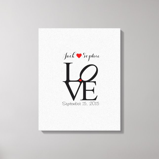 Toile Autre mariage livre d'hôtes amour choisir la coule (Recto)