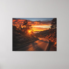 Toile Autumnal Ember Realism Digital Peinture Rustique