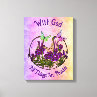 Avec Dieu Papillon Fleur Art Inspiration