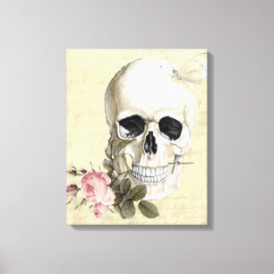 Toile Avec un rose entre mes dents