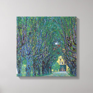 Toile Avenue In Schloss Kammer Park by Gustav Klimt