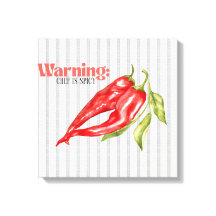 Avertissement Chef est Piment Rouge Cuisine d'Art