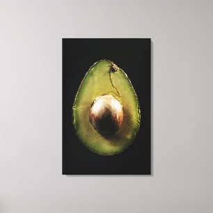 Toile Avocat, fruit, arrière - plan noir