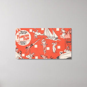 Toile Avoir l'amusement en publicité d'huile de Golfe d