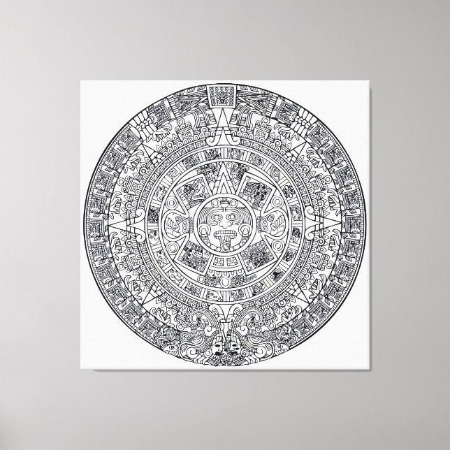 Toile AZTEC OU MEXICA mexicaine (Recto)