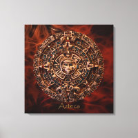 AZTECA ~ Mayan - Aztec Sun Calender Art Imprimer