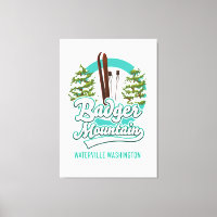 Badger Mountain Waterville Washington logo du ski