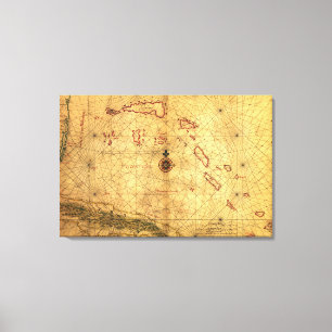 Toile BahamasPanoramic MapBahamas