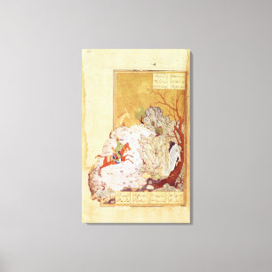 Toile Bahrum Gur massacrant le dragon