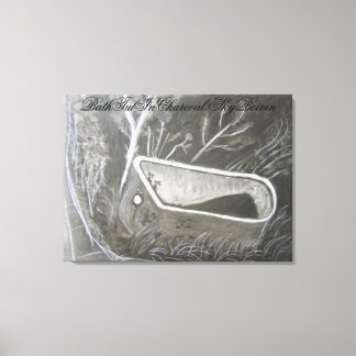 Toile Baignoire au charbon de bois