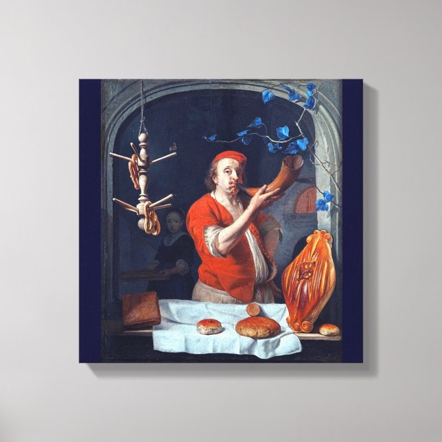 TOILE BAKER À FOUR ANTIQUE, BOUTIQUE DE PAIN DE BAKERY (Recto)