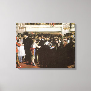 Toile Bal masqué à l'Opéra par Édouard Manet
