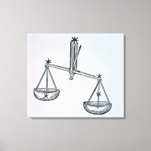 Toile Balance (les échelles) une illustration du 'Poeti