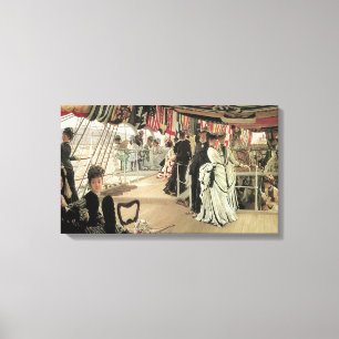Toile Balle à bord par James Tissot, Art victorien