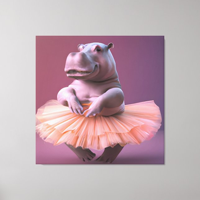 Toile Ballerina Hippo (Recto)