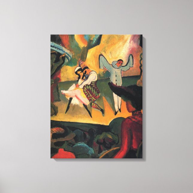 Toile Ballet Russes, Ballet russe par August Macke (Recto)