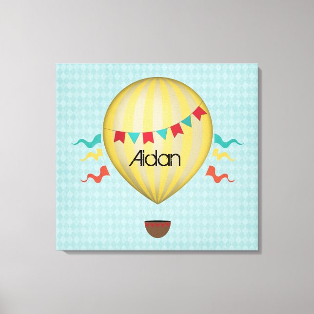 Toile Ballon vintage à air chaud (Recto)